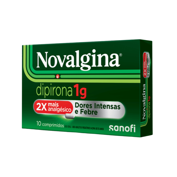 Analgésico e Antitérmico NOVALGINA 1g Dipirona Adulto 10 comprimidos - Image 2