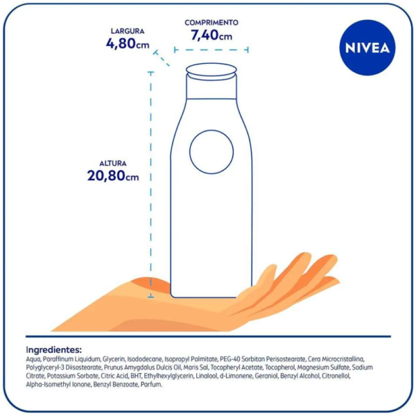 Loção HIDRATANTE Corporal Nivea Milk Pele Seca e Extrasseca 400ml - Image 6