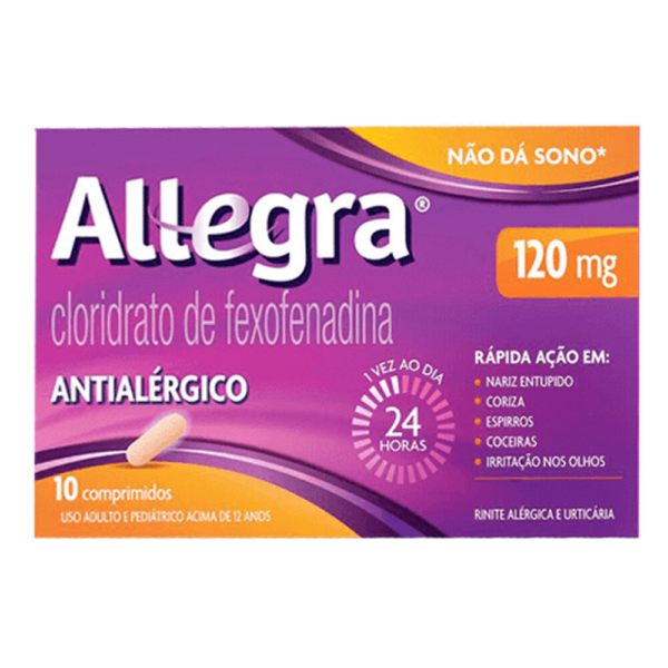 Antialérgico ALLEGRA 120mg 10 Comprimidos Revestidos