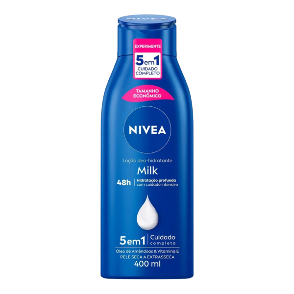 Loção HIDRATANTE Corporal Nivea Milk Pele Seca e Extrasseca 400ml